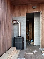 Дечь в сауне