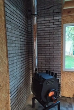 Печь везувий с дымоходом