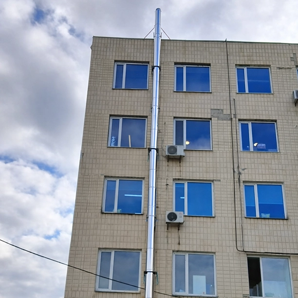 Монтаж нового димоходу