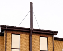 Встановлення димоходу для каміна