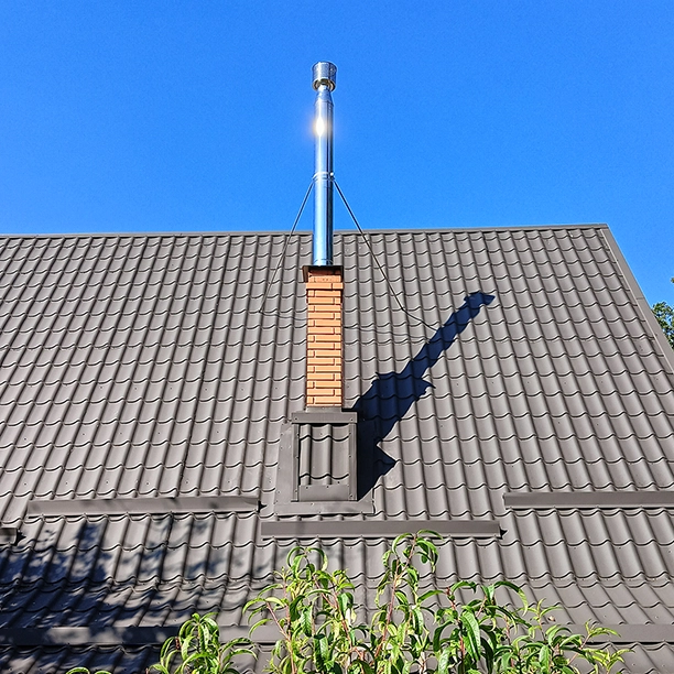 Нарощування цегляного димоходу