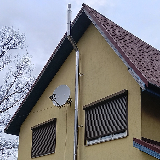 Зовнішній димохід з нержавійки